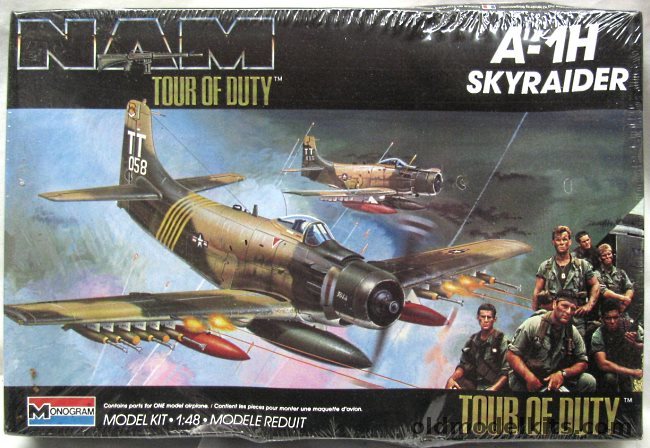 Monogram 1/48 A-1H Skyraider NAM Tour of Duty Issue, 5454 plastic model kit